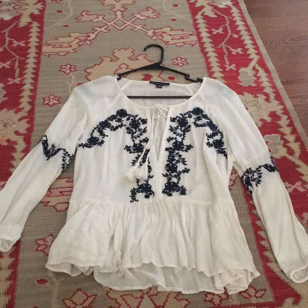 Boho Embroidered Blouse